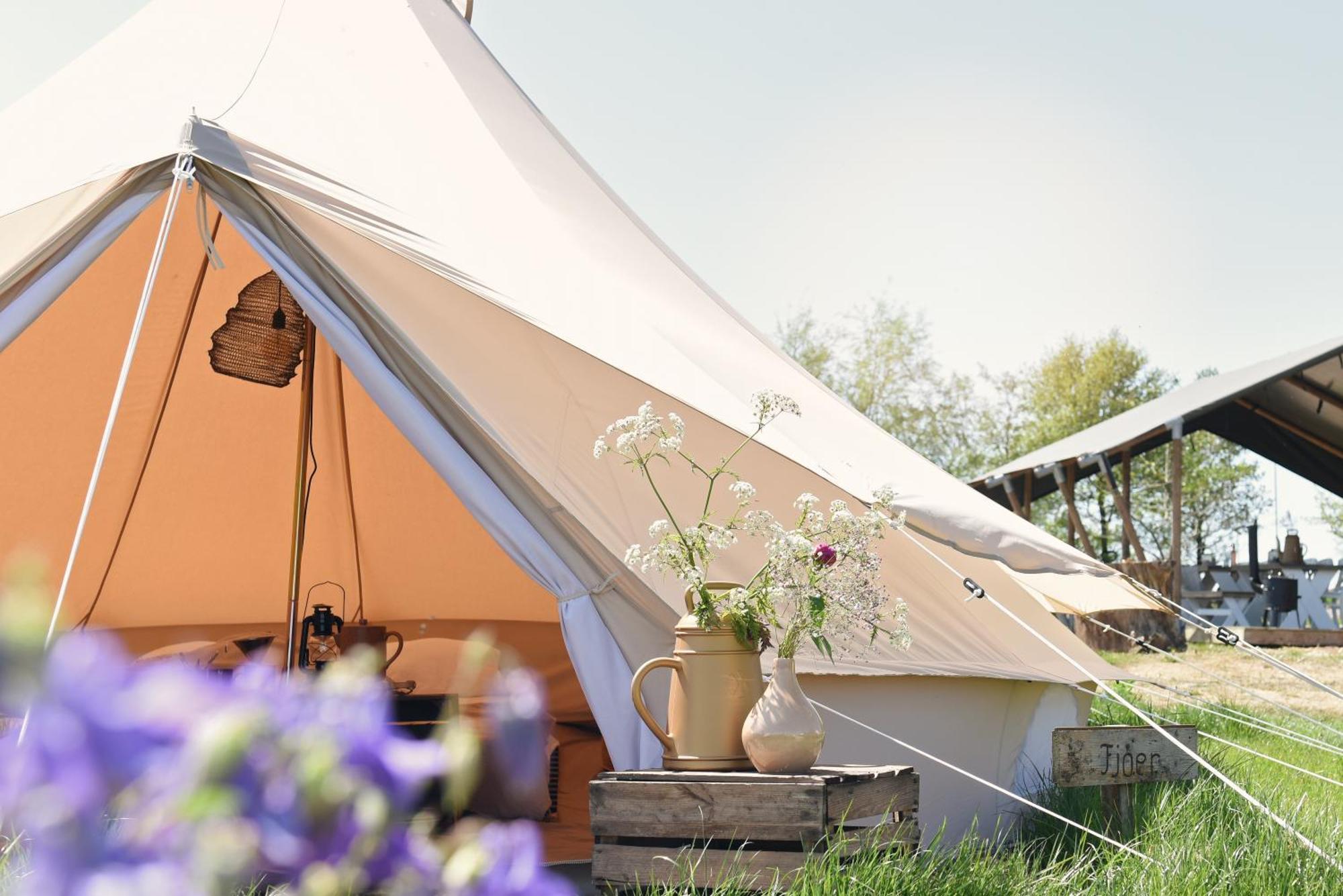 Smuk Lytse Bell Tent Echtenerbrug Exterior foto